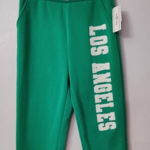 Ruby‎ & Lace Jogger los Angeles Sweatpants Green and White